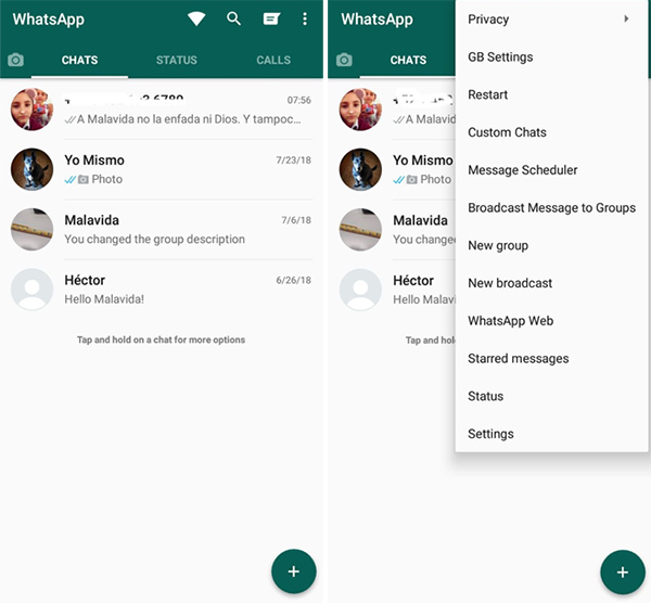 Telecharger Application WhatsApp GB

